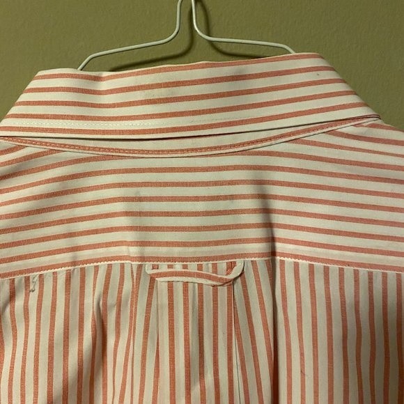 Izod Men's Dress Shirt Red-White lines - Picture 11 of 11